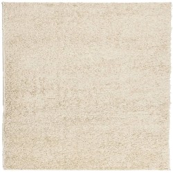 vidaXL Alfombra de pelo largo moderna dorado 120x120 cm