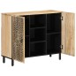 vidaXL Armario auxiliar madera maciza de mango 90x33x75 cm vidaXL Armario auxiliar madera maciza de mango 90x33x75 cm