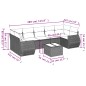 vidaXL Set de sofás de jardín 8 piezas y cojines ratán sintético negro vidaXL Set de sofás de jardín 8 piezas y cojines ratán sintético negro