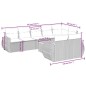 vidaXL Set de sofás de jardín 8 piezas y cojines ratán sintético negro vidaXL Set de sofás de jardín 8 piezas y cojines ratán sintético negro