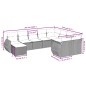 vidaXL Juego de sofás jardín con cojines beige 10 pzas ratán sintético vidaXL Juego de sofás jardín con cojines beige 10 pzas ratán sintético