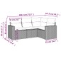 vidaXL Set de sofás de jardín 4 pzas y cojines ratán sintético marrón vidaXL Set de sofás de jardín 4 pzas y cojines ratán sintético marrón