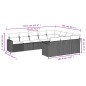 vidaXL Set de sofás de jardín 10 pzas con cojines ratán sintético gris vidaXL Set de sofás de jardín 10 pzas con cojines ratán sintético gris