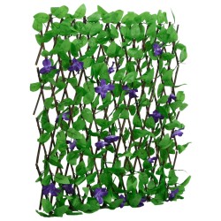 vidaXL Enrejado valla expansible de hiedra artificial verde 180x70 cm