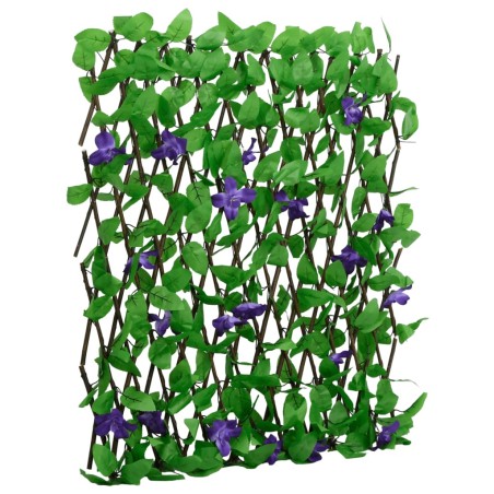 vidaXL Enrejado valla expansible de hiedra artificial verde 180x70 cm