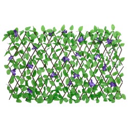 vidaXL Enrejado valla expansible de hiedra artificial verde 180x70 cm