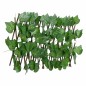 vidaXL Enrejado expansible de parra artificial verde 5 uds 180x20 cm