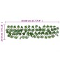 vidaXL Enrejado expansible de parra artificial verde 5 uds 180x20 cm