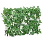 vidaXL Enrejado valla expansible de hiedra artificial verde 180x30 cm