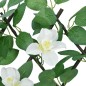 vidaXL Enrejado valla expansible de hiedra artificial verde 180x30 cm