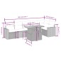 vidaXL Set de comedor de jardín 7 pzas y cojines ratán sintético negro vidaXL Set de comedor de jardín 7 pzas y cojines ratán sintético negro