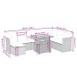 vidaXL Set de sofás de jardín 8 piezas y cojines ratán sintético negro vidaXL Set de sofás de jardín 8 piezas y cojines ratán sintético negro