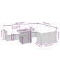 vidaXL Set de sofás de jardín 10 pzas cojines ratán sintético negro vidaXL Set de sofás de jardín 10 pzas cojines ratán sintético negro