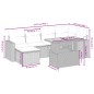 vidaXL Set de comedor de jardín 7 pzas y cojines ratán sintético negro vidaXL Set de comedor de jardín 7 pzas y cojines ratán sintético negro