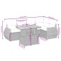 vidaXL Set de sofás de jardín 6 piezas y cojines ratán sintético negro vidaXL Set de sofás de jardín 6 piezas y cojines ratán sintético negro