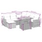 vidaXL Set de sofás de jardín 8 piezas y cojines ratán sintético negro vidaXL Set de sofás de jardín 8 piezas y cojines ratán sintético negro