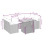 vidaXL Set de comedor de jardín 7 pzas y cojines ratán sintético negro vidaXL Set de comedor de jardín 7 pzas y cojines ratán sintético negro