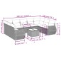 vidaXL Set de sofás de jardín 10 pzas cojines ratán sintético negro vidaXL Set de sofás de jardín 10 pzas cojines ratán sintético negro