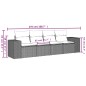 vidaXL Set de sofás de jardín 4 pzas y cojines ratán sintético gris vidaXL Set de sofás de jardín 4 pzas y cojines ratán sintético gris