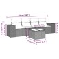 vidaXL Set de muebles de jardín 5 pzas y cojines ratán sintético negro vidaXL Set de muebles de jardín 5 pzas y cojines ratán sintético negro
