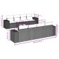 vidaXL Set de muebles de jardín 9 pzas y cojines ratán sintético gris vidaXL Set de muebles de jardín 9 pzas y cojines ratán sintético gris