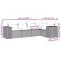 vidaXL Juego de sofás jardín con cojines 5 pzas ratán sintético gris vidaXL Juego de sofás jardín con cojines 5 pzas ratán sintético gris