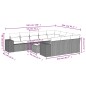 vidaXL Set de sofás de jardín 11 pzas y cojines ratán sintético negro vidaXL Set de sofás de jardín 11 pzas y cojines ratán sintético negro