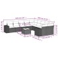 vidaXL Set de sofás de jardín 11pzas con cojines ratán sintético beige vidaXL Set de sofás de jardín 11pzas con cojines ratán sintético beige