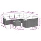 vidaXL Set de sofás de jardín 8 piezas y cojines ratán sintético negro vidaXL Set de sofás de jardín 8 piezas y cojines ratán sintético negro