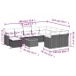 vidaXL Set de sofás de jardín 11 pzas y cojines ratán sintético negro vidaXL Set de sofás de jardín 11 pzas y cojines ratán sintético negro