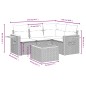 vidaXL Set de muebles de jardín 5 pzas y cojines ratán sintético negro