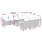vidaXL Set de sofás de jardín 11 pzas y cojines ratán sintético negro vidaXL Set de sofás de jardín 11 pzas y cojines ratán sintético negro