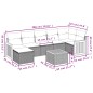 vidaXL Set de sofás de jardín 8 pzas y cojines ratán sintético gris vidaXL Set de sofás de jardín 8 pzas y cojines ratán sintético gris