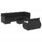 vidaXL Set de sofás de jardín 10 pzas cojines ratán sintético negro vidaXL Set de sofás de jardín 10 pzas cojines ratán sintético negro