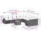vidaXL Set de sofás de jardín 11 pzas y cojines ratán sintético negro vidaXL Set de sofás de jardín 11 pzas y cojines ratán sintético negro
