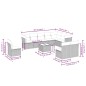 vidaXL Set de sofás de jardín 11 pzas y cojines ratán sintético negro vidaXL Set de sofás de jardín 11 pzas y cojines ratán sintético negro
