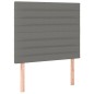 vidaXL Cama box spring con colchón tela gris oscuro 100x200 cm