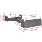 vidaXL Set sofás de jardín 7 piezas y cojines ratán sintético beige vidaXL Set sofás de jardín 7 piezas y cojines ratán sintético beige