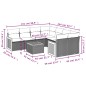 vidaXL Set de muebles de jardín 9 pzas y cojines ratán sintético gris vidaXL Set de muebles de jardín 9 pzas y cojines ratán sintético gris