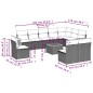 vidaXL Set de sofás de jardín 11 pzas y cojines ratán sintético negro vidaXL Set de sofás de jardín 11 pzas y cojines ratán sintético negro