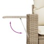 vidaXL Set de sofás de jardín 11pzas con cojines ratán sintético beige vidaXL Set de sofás de jardín 11pzas con cojines ratán sintético beige
