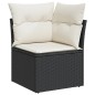 vidaXL Set de sofás de jardín 10 pzas cojines ratán sintético negro vidaXL Set de sofás de jardín 10 pzas cojines ratán sintético negro
