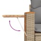vidaXL Set de sofás de jardín 9 pzas con cojines ratán sintético beige vidaXL Set de sofás de jardín 9 pzas con cojines ratán sintético beige