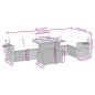 vidaXL Set de comedor de jardín 7 pzas y cojines ratán sintético negro vidaXL Set de comedor de jardín 7 pzas y cojines ratán sintético negro