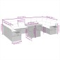 vidaXL Set de sofás de jardín 11 pzas y cojines ratán sintético negro vidaXL Set de sofás de jardín 11 pzas y cojines ratán sintético negro
