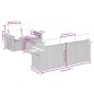 vidaXL Set de sofás de jardín 6 piezas y cojines ratán sintético negro vidaXL Set de sofás de jardín 6 piezas y cojines ratán sintético negro