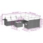 vidaXL Set de sofás de jardín 8 piezas y cojines ratán sintético negro vidaXL Set de sofás de jardín 8 piezas y cojines ratán sintético negro