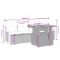 vidaXL Set de muebles de jardín 5 pzas y cojines ratán sintético negro vidaXL Set de muebles de jardín 5 pzas y cojines ratán sintético negro