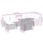vidaXL Set de sofás de jardín 8 piezas y cojines ratán sintético negro vidaXL Set de sofás de jardín 8 piezas y cojines ratán sintético negro