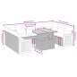 vidaXL Set de sofás de jardín 10 pzas cojines ratán sintético negro vidaXL Set de sofás de jardín 10 pzas cojines ratán sintético negro